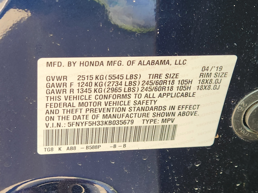 Thumbnail: 2019 Honda Pilot - 20