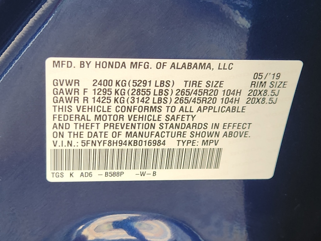 Thumbnail: 2019 Honda Passport - 19