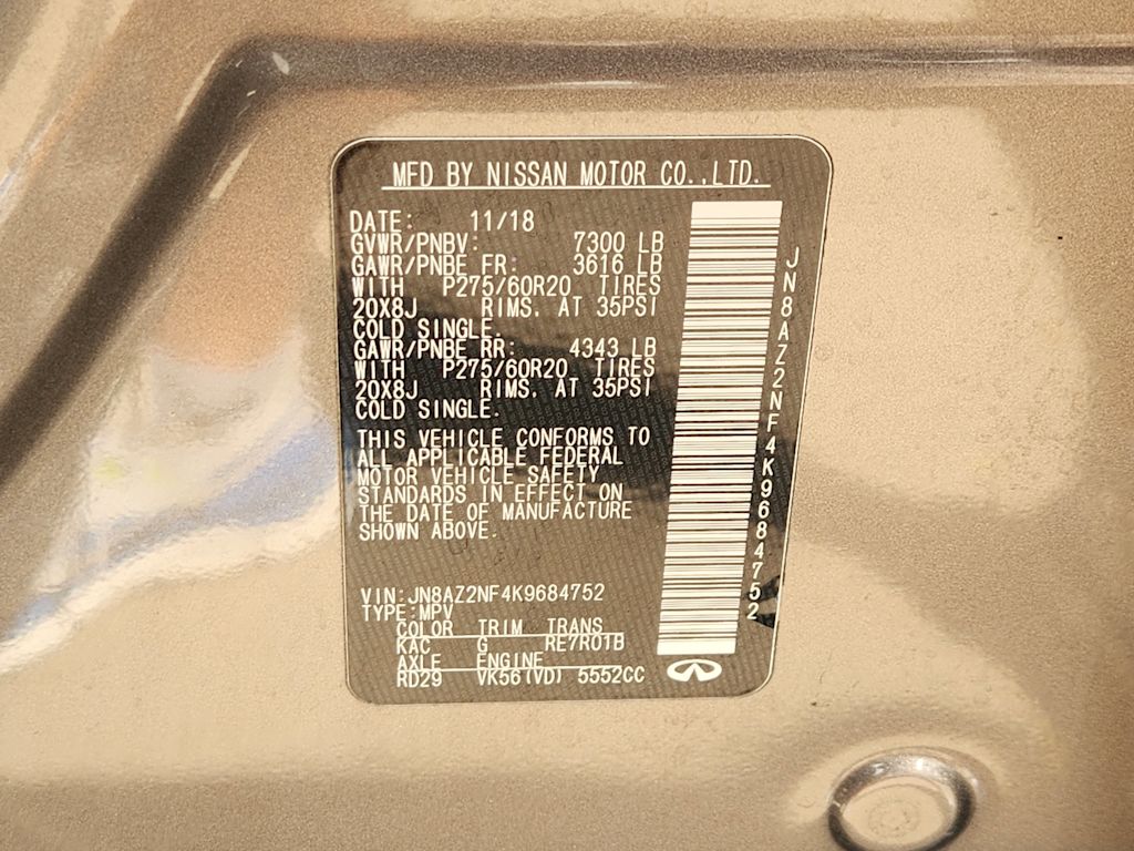 Thumbnail: 2019 INFINITI QX80 - 20