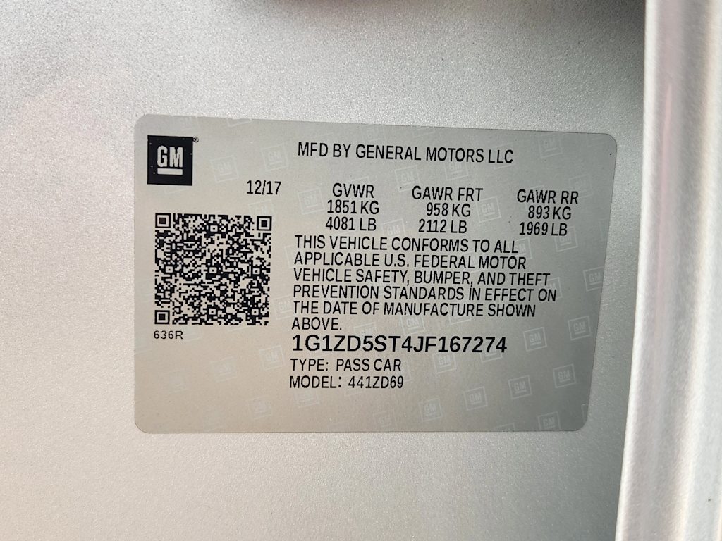 Thumbnail: 2018 Chevrolet Malibu - 18