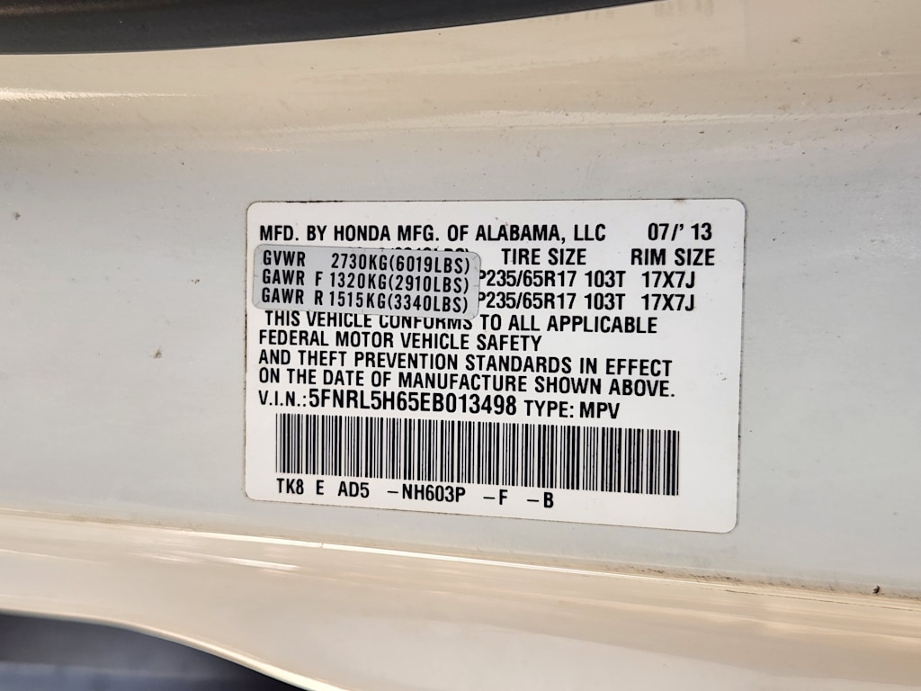Thumbnail: 2014 Honda Odyssey - 17