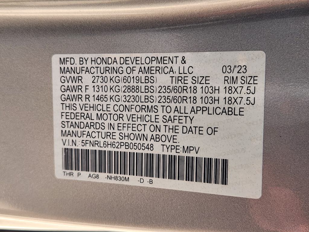 Thumbnail: 2023 Honda Odyssey - 34