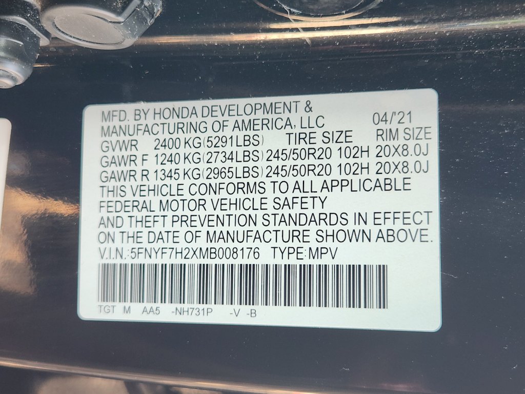 Thumbnail: 2021 Honda Passport - 33