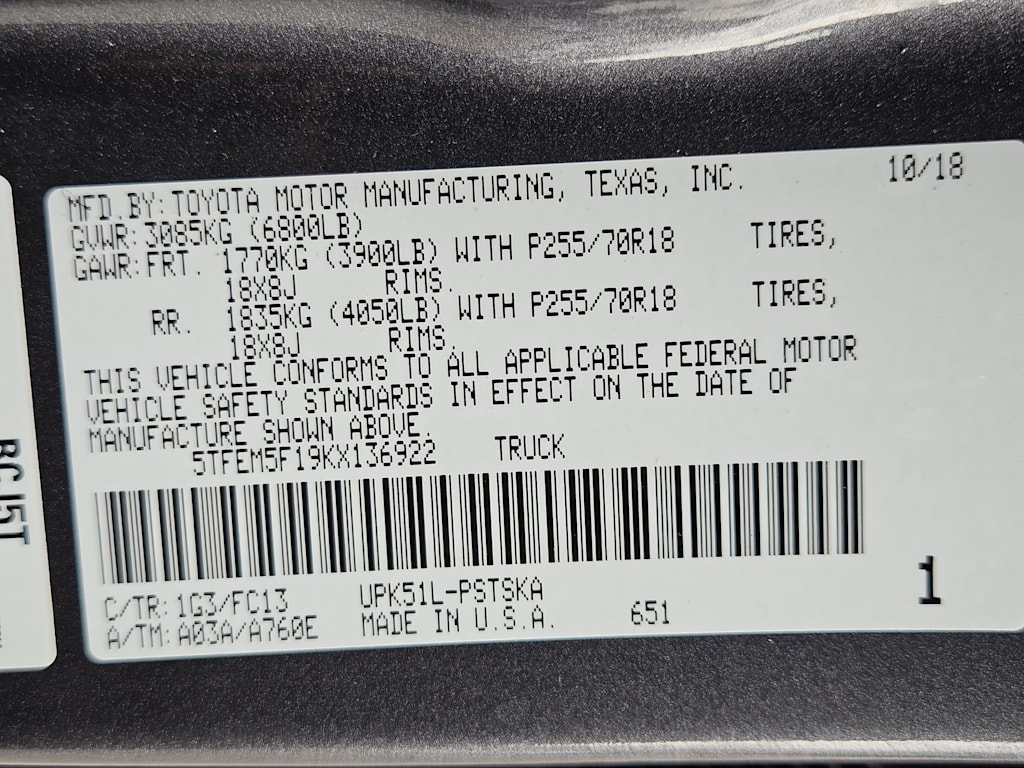 Thumbnail: 2019 Toyota Tundra - 18