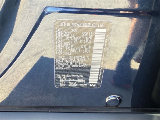 Thumbnail: 2022 INFINITI QX80 - 18