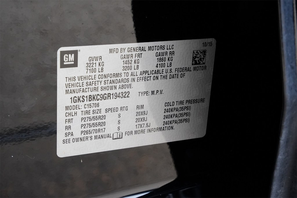 Thumbnail: 2016 GMC Yukon - 19