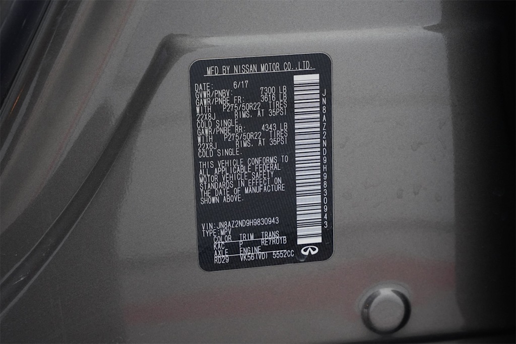 Thumbnail: 2017 INFINITI QX80 - 20