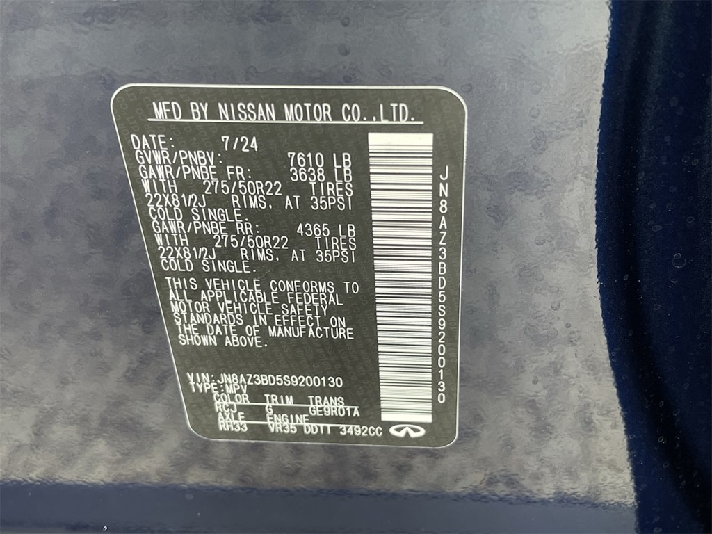 Thumbnail: 2025 INFINITI QX80 - 19