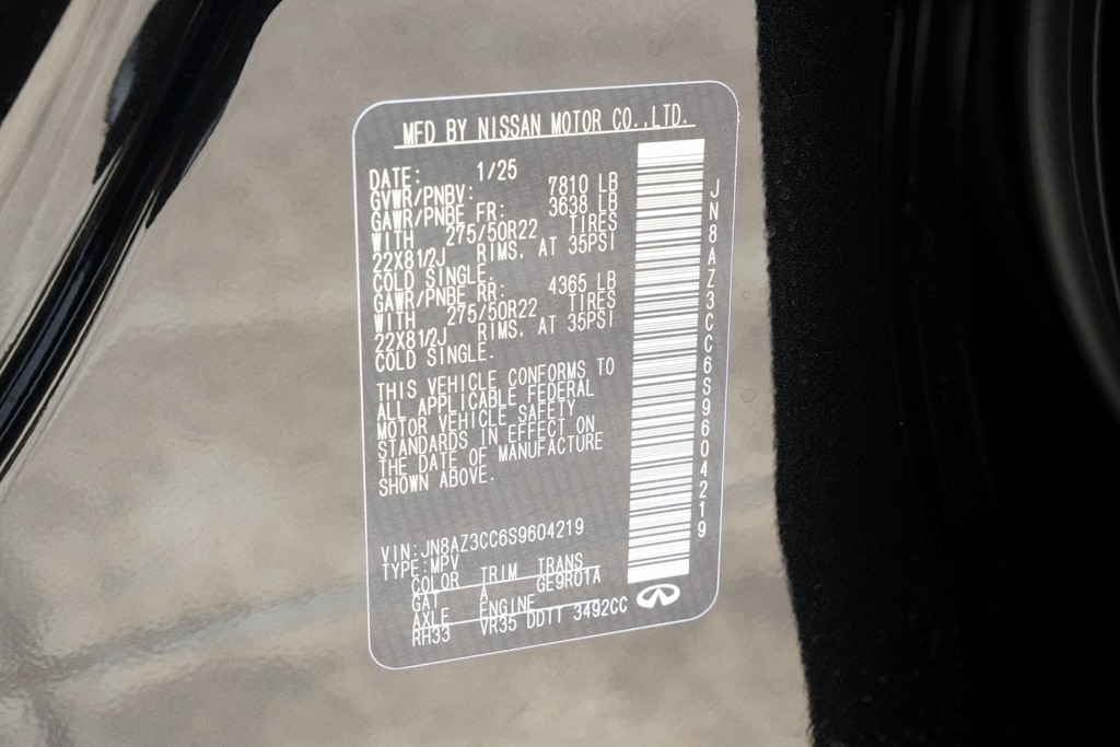 2025 INFINITI QX80 Autograph 16