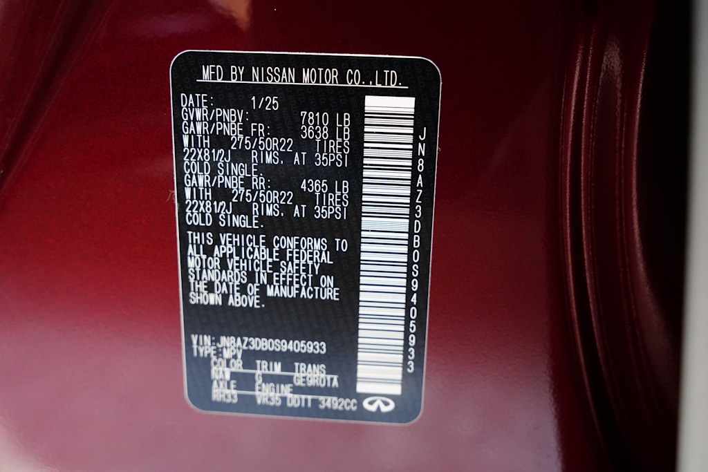 Thumbnail: 2025 INFINITI QX80 - 18