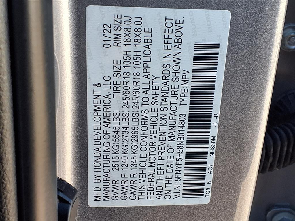 Thumbnail: 2022 Honda Pilot - 18