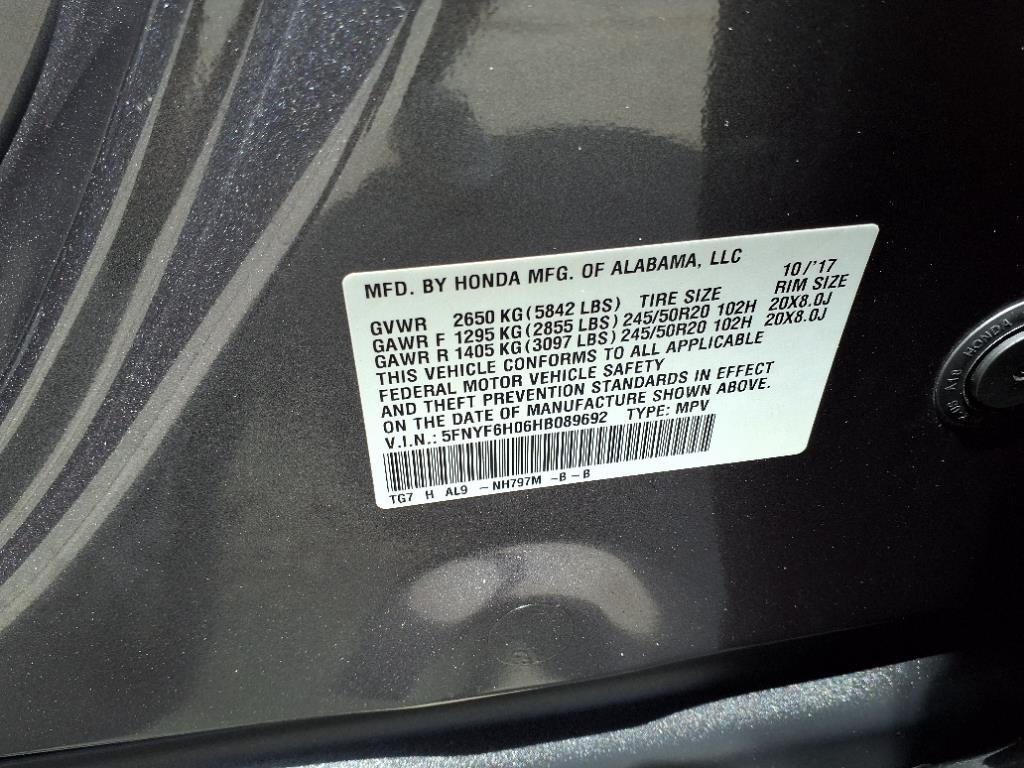 2017 Honda Pilot Elite 21