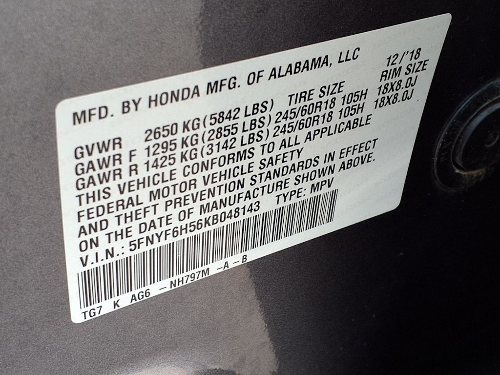 Thumbnail: 2019 Honda Pilot - 17