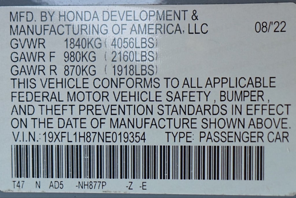 Thumbnail: 2022 Honda Civic - 30