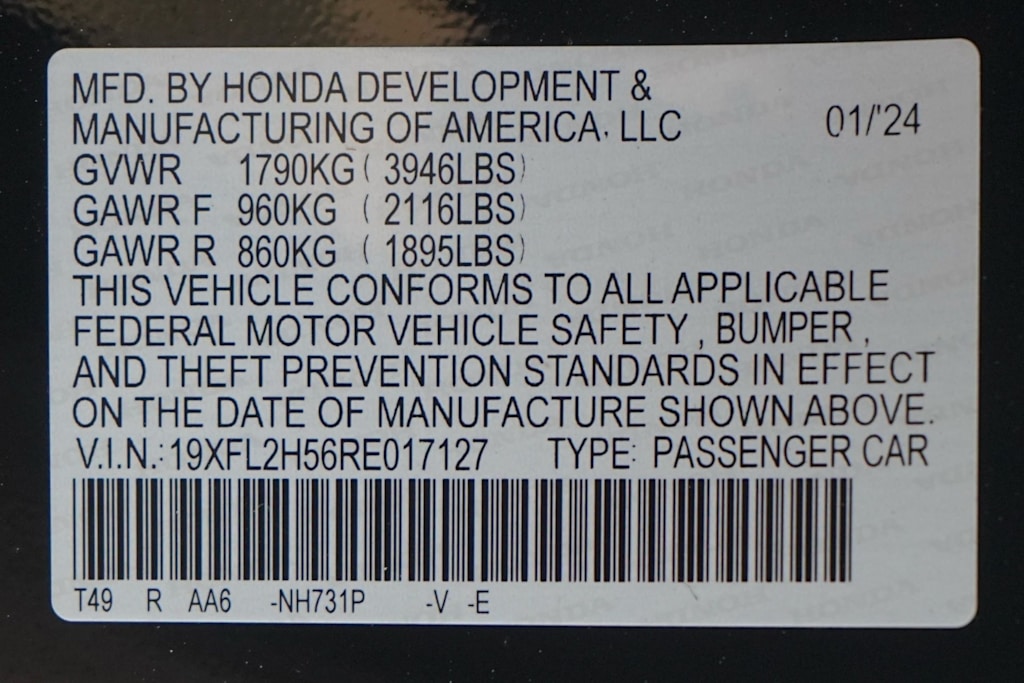 Thumbnail: 2024 Honda Civic - 19