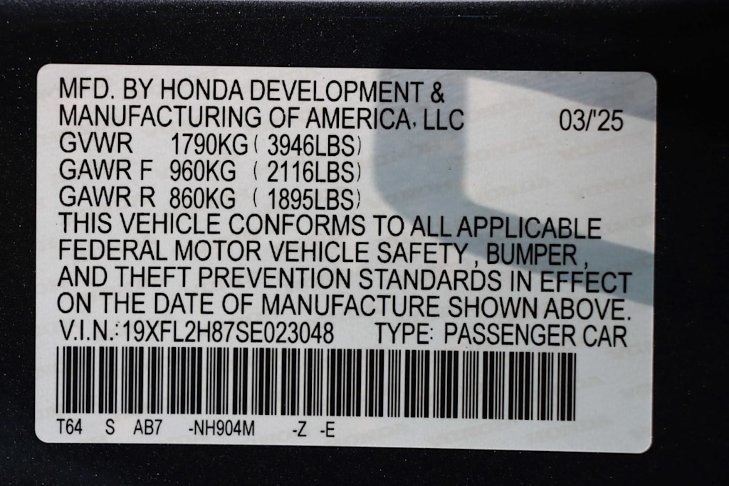 2025 Honda Civic Sport 20