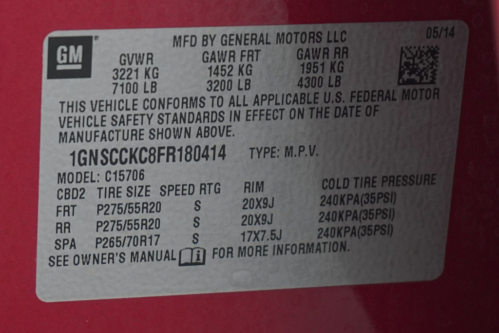 Thumbnail: 2015 Chevrolet Tahoe - 29