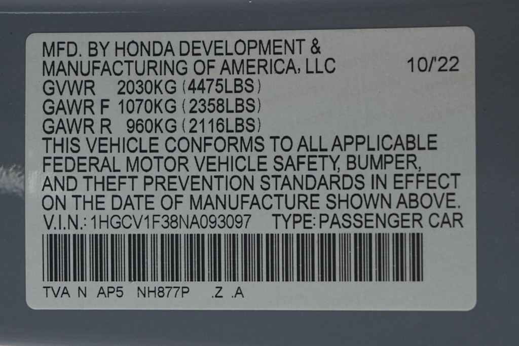 Thumbnail: 2022 Honda Accord - 19