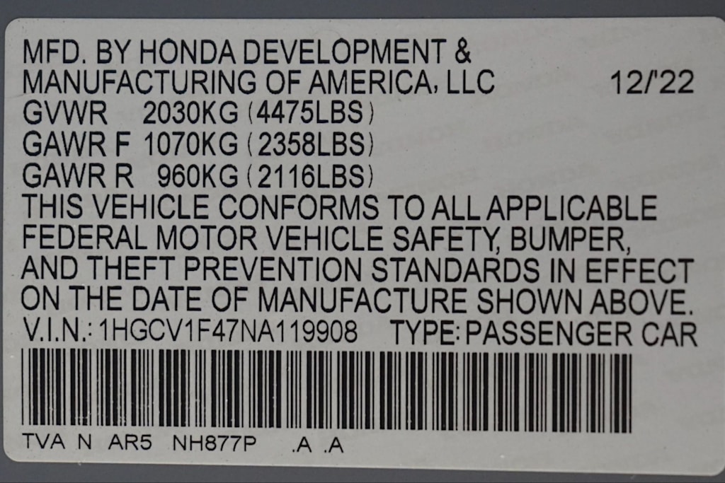Thumbnail: 2022 Honda Accord - 30