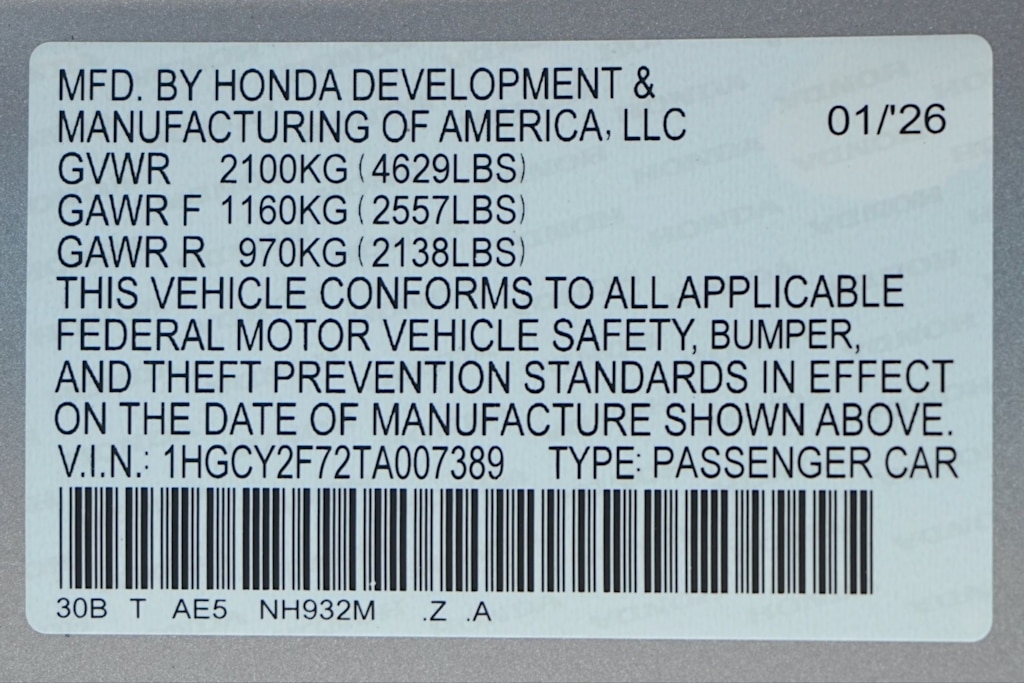 Thumbnail: 2026 Honda Accord - 19