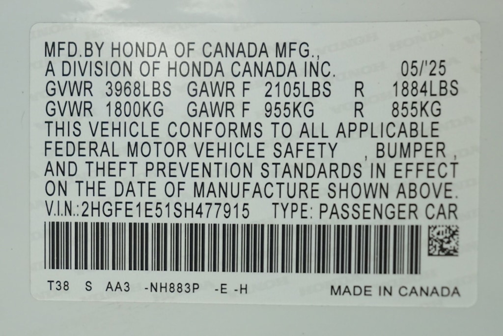 Thumbnail: 2025 Honda Civic - 19