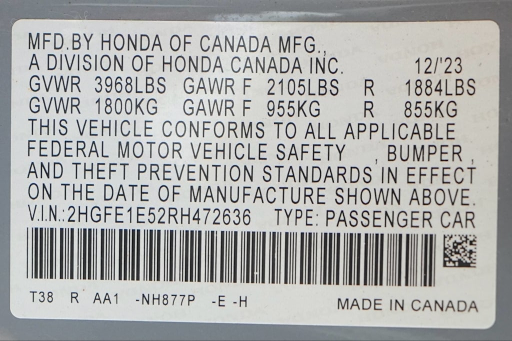 Thumbnail: 2024 Honda Civic - 19
