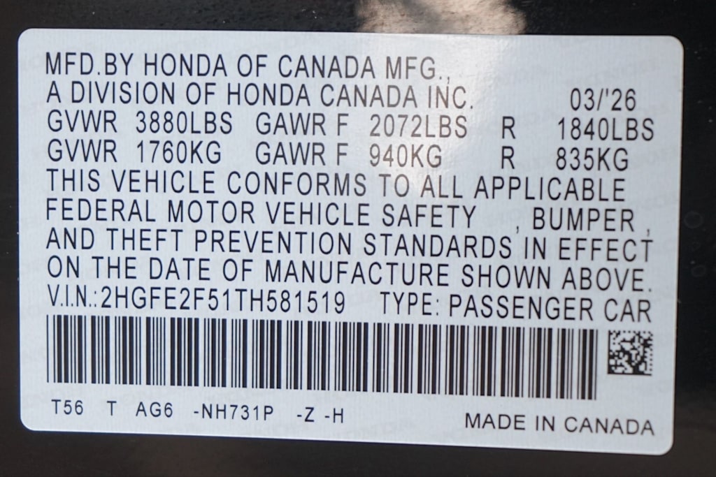 Thumbnail: 2026 Honda Civic - 30