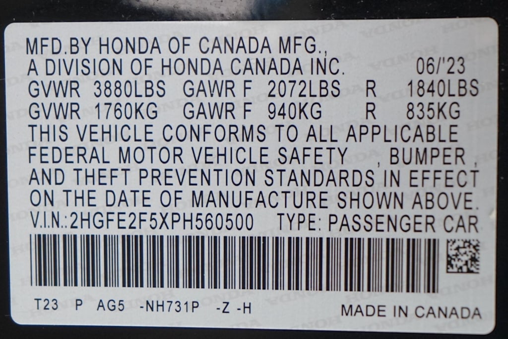 Thumbnail: 2023 Honda Civic - 30