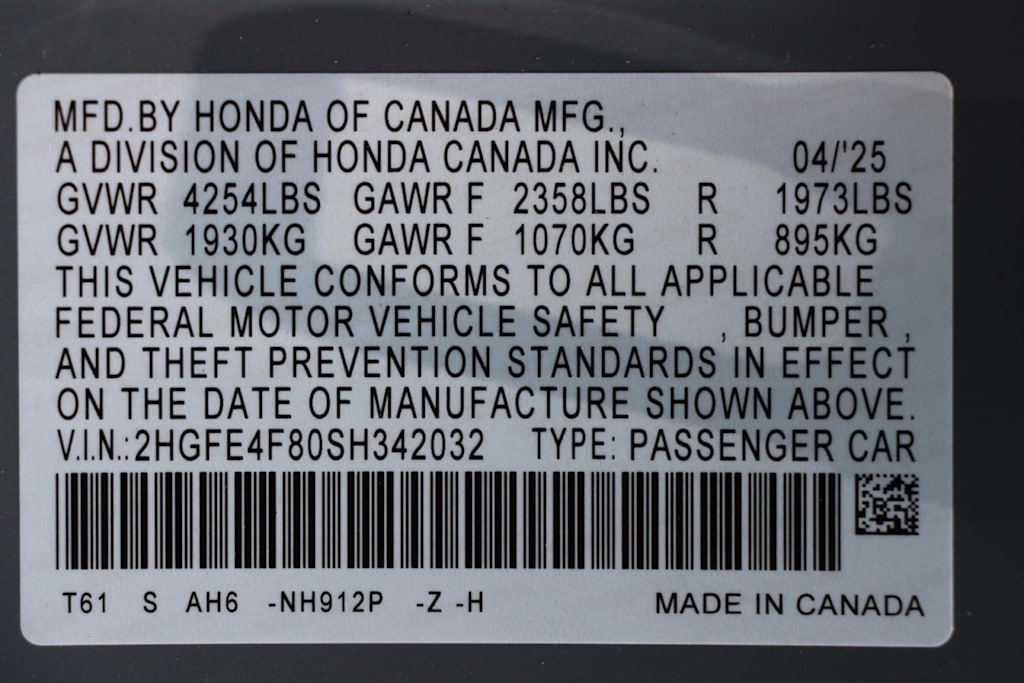 Thumbnail: 2025 Honda Civic - 19