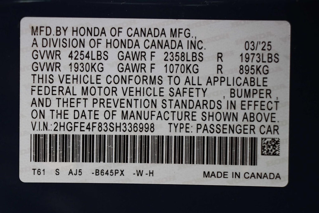 2025 Honda Civic Sport Touring 20