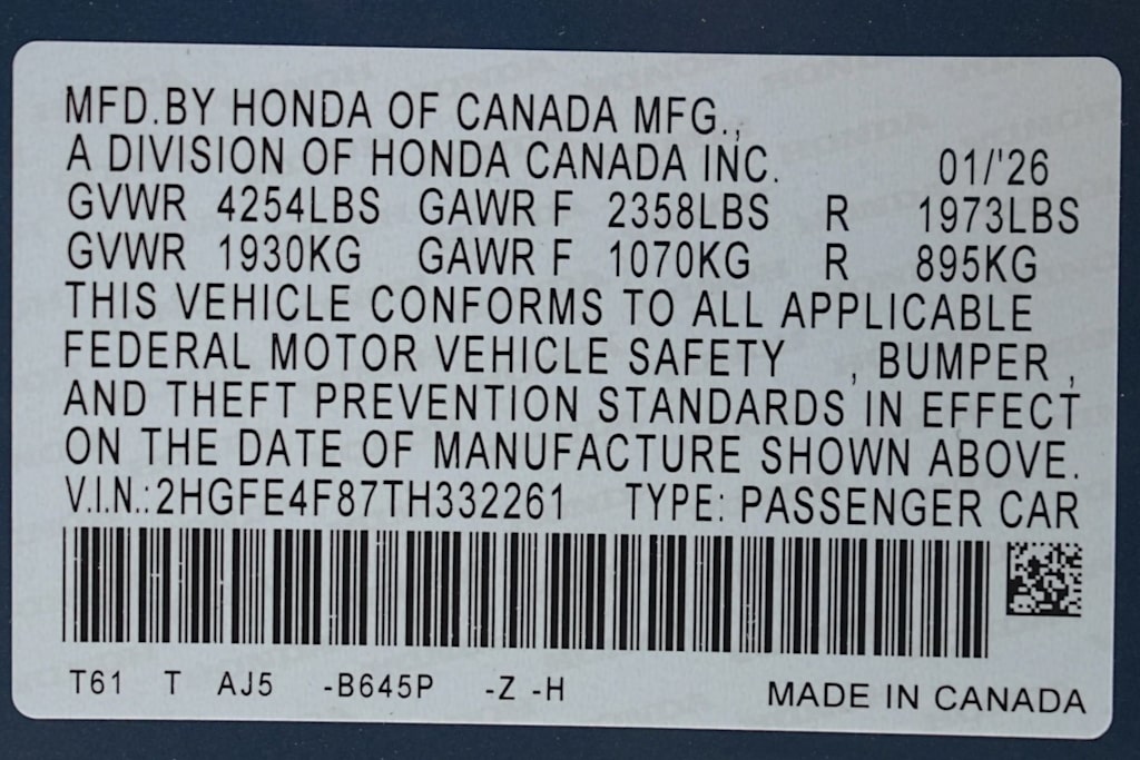 Thumbnail: 2026 Honda Civic - 19