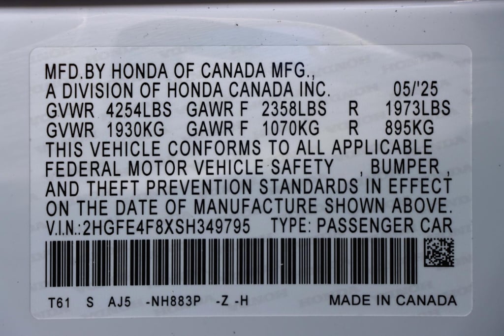 Thumbnail: 2025 Honda Civic - 20