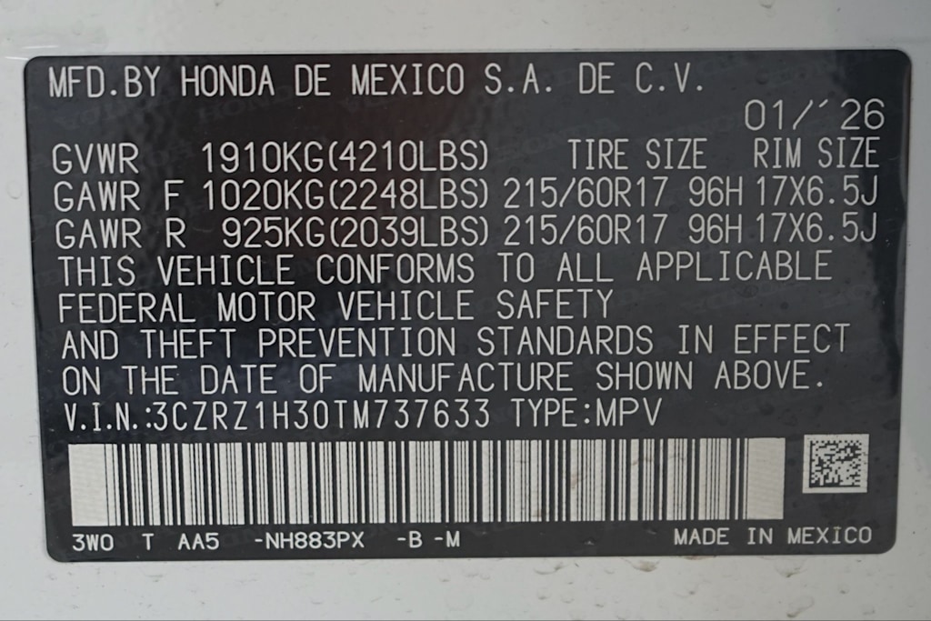 Thumbnail: 2026 Honda HR-V - 20