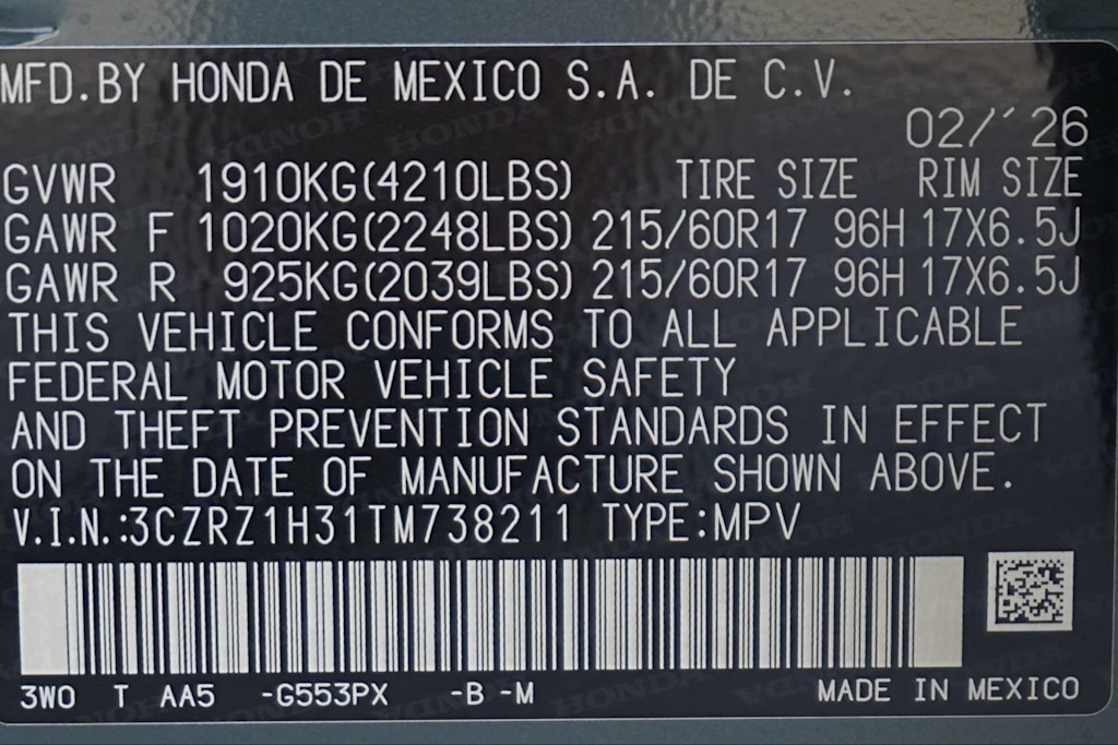 Thumbnail: 2026 Honda HR-V - 20