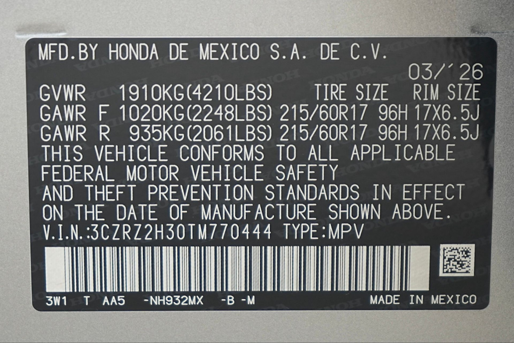 Thumbnail: 2026 Honda HR-V - 20