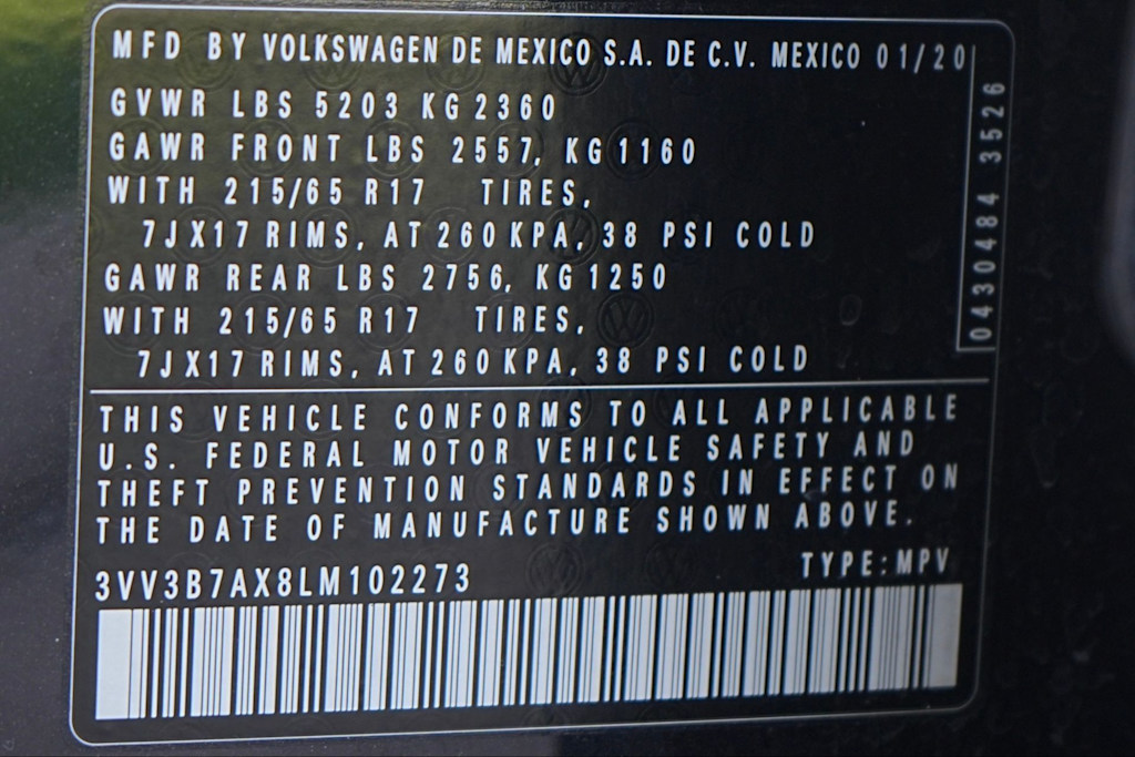 Thumbnail: 2020 Volkswagen Tiguan - 20