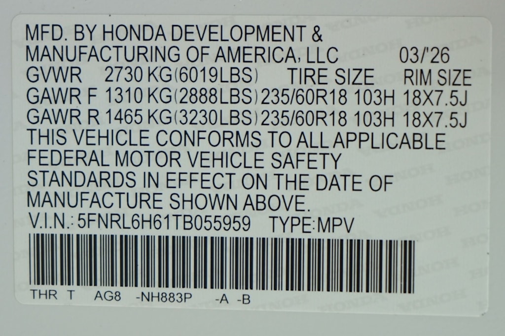 Thumbnail: 2026 Honda Odyssey - 18