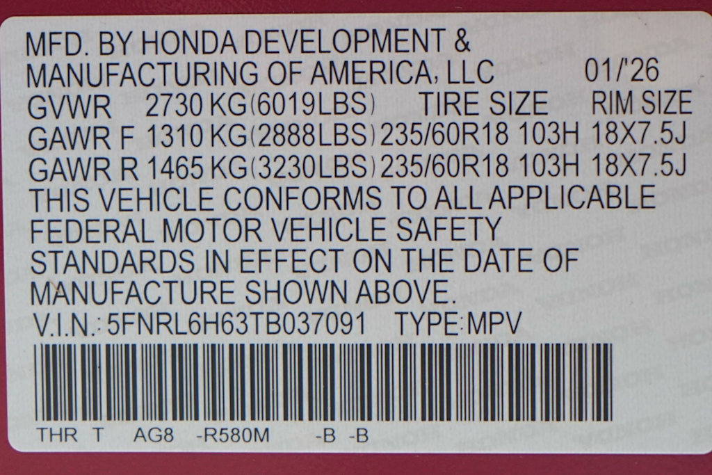 Thumbnail: 2026 Honda Odyssey - 18