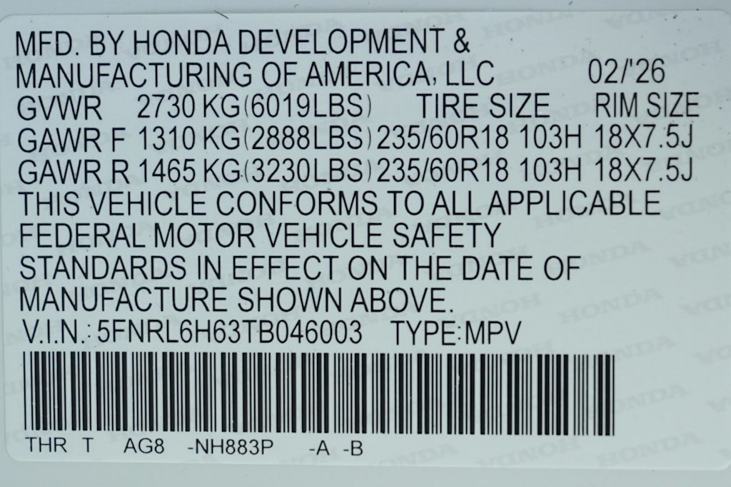 Thumbnail: 2026 Honda Odyssey - 18