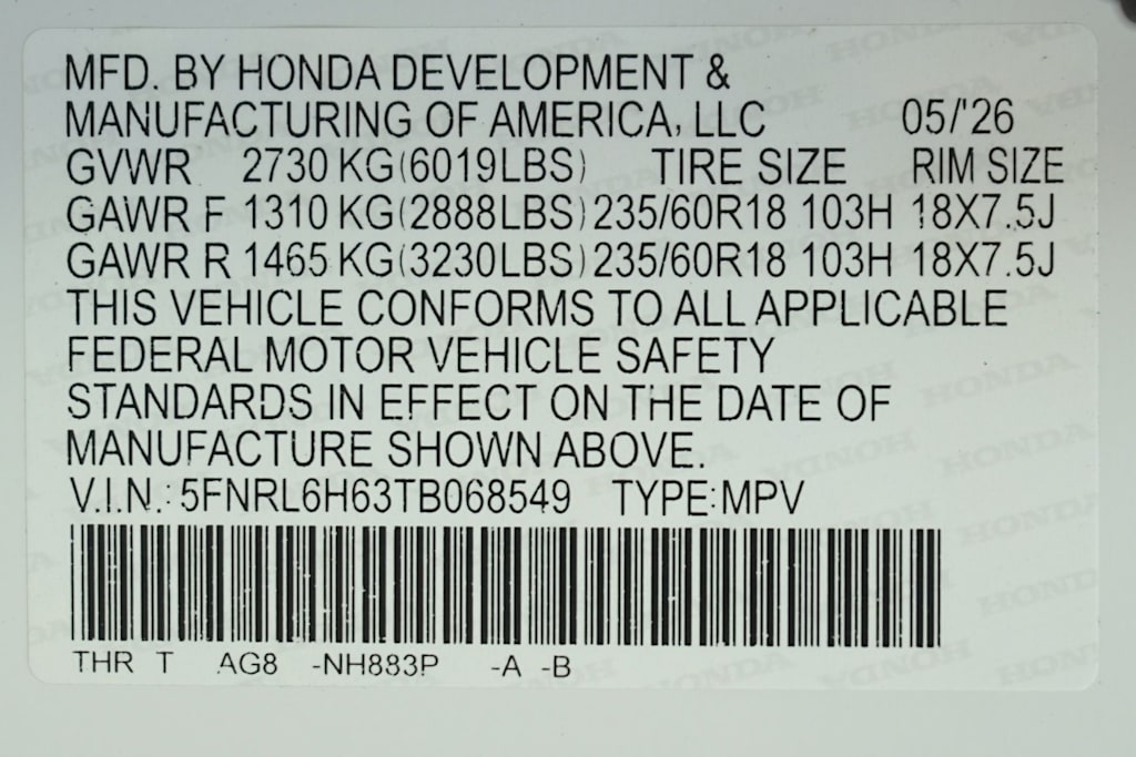 Thumbnail: 2026 Honda Odyssey - 18