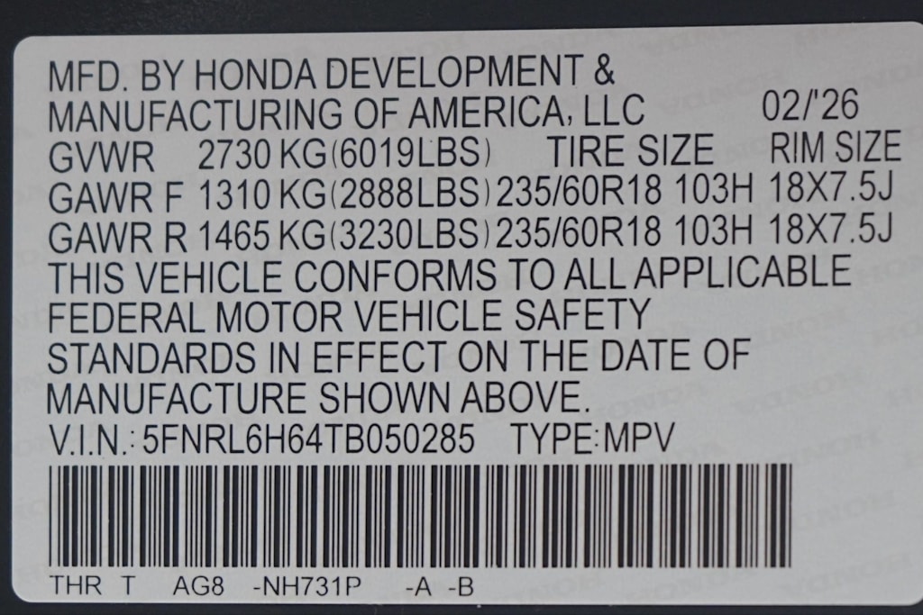 Thumbnail: 2026 Honda Odyssey - 18