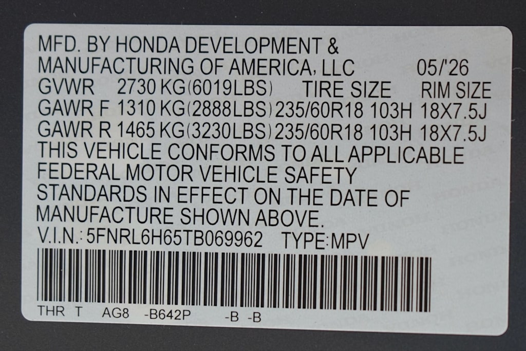Thumbnail: 2026 Honda Odyssey - 19