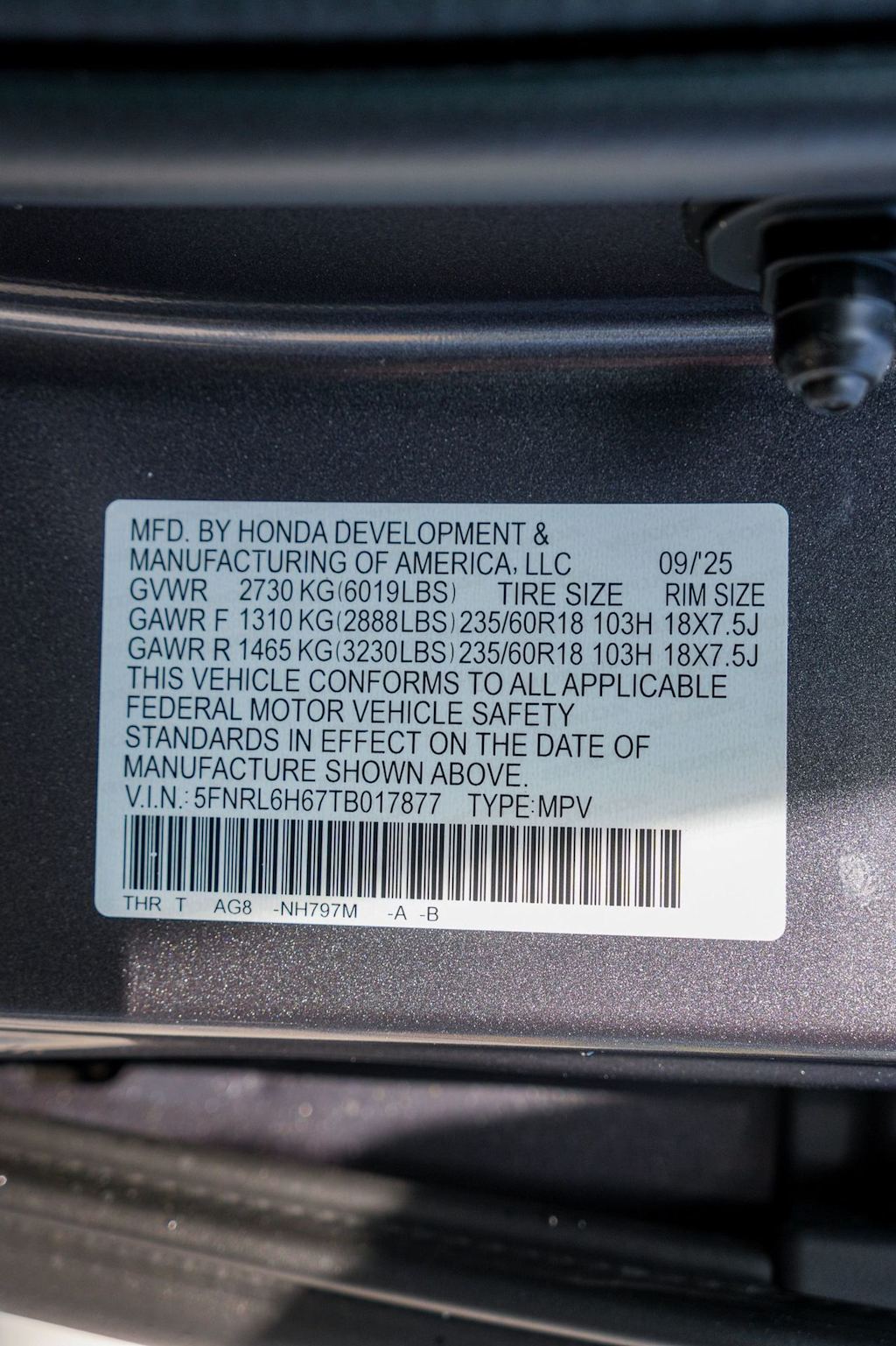Thumbnail: 2026 Honda Odyssey - 19