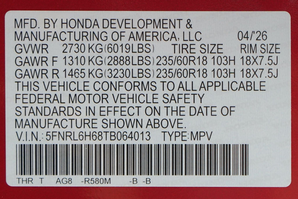 Thumbnail: 2026 Honda Odyssey - 19
