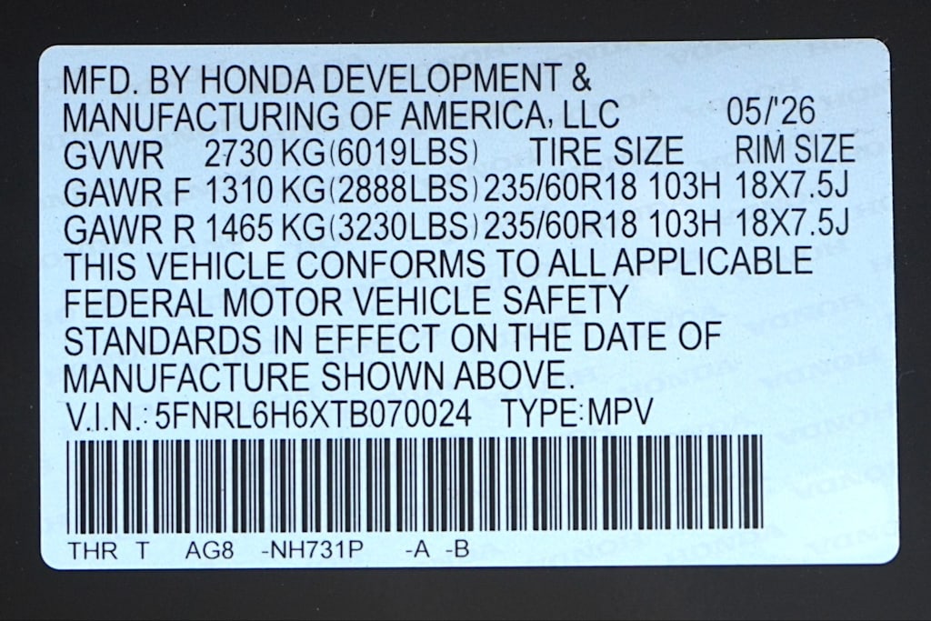 Thumbnail: 2026 Honda Odyssey - 18