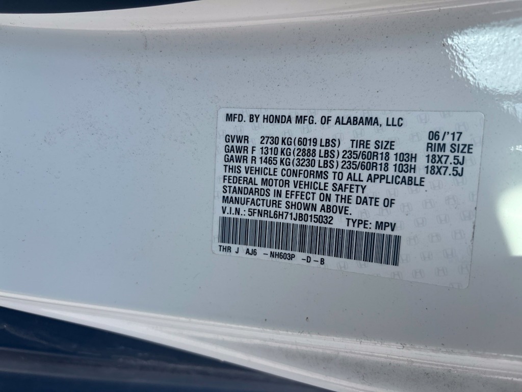 Thumbnail: 2018 Honda Odyssey - 6