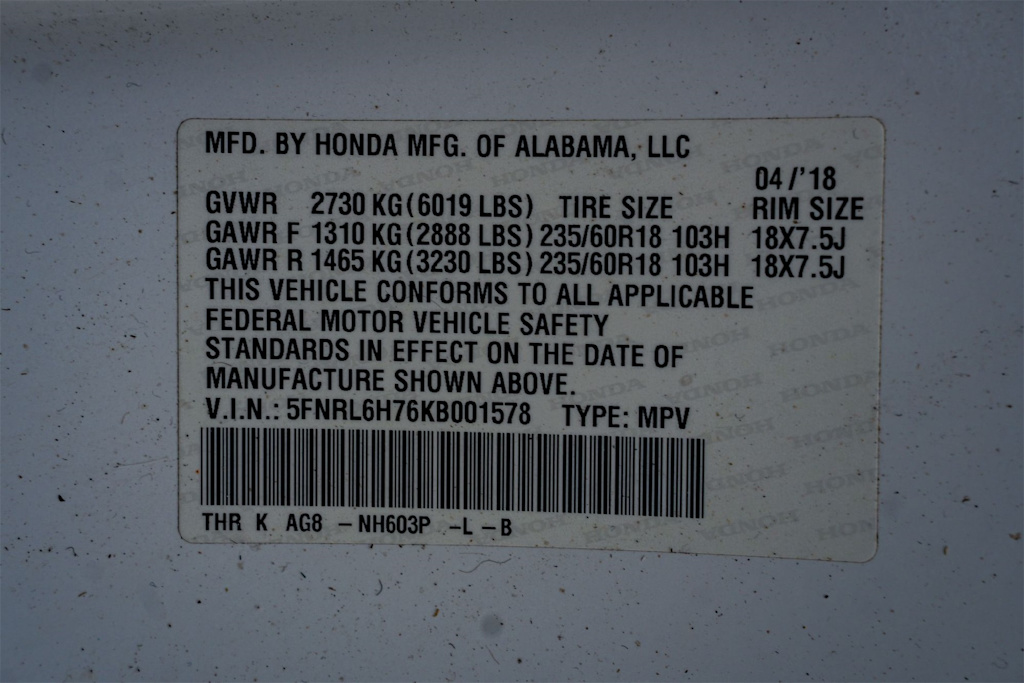 Thumbnail: 2019 Honda Odyssey - 30