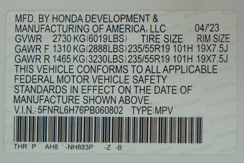 Thumbnail: 2023 Honda Odyssey - 30