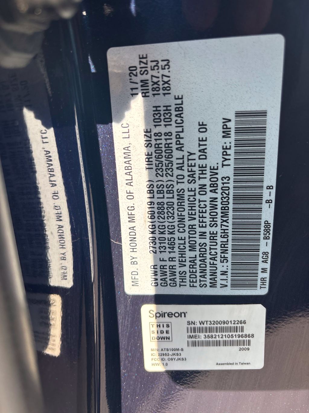 Thumbnail: 2021 Honda Odyssey - 7