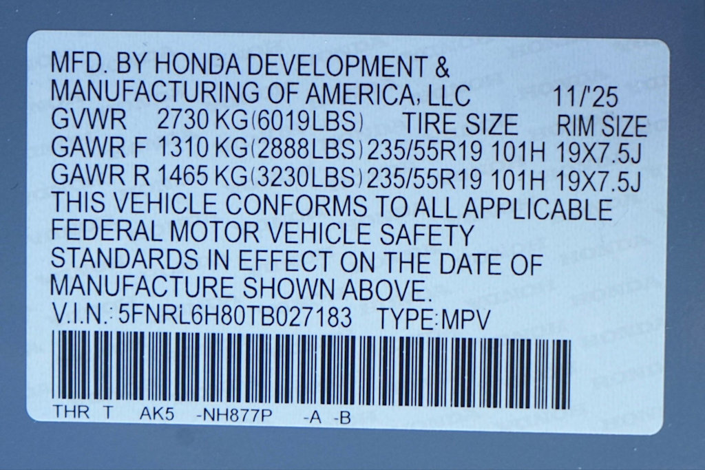 Thumbnail: 2026 Honda Odyssey - 19